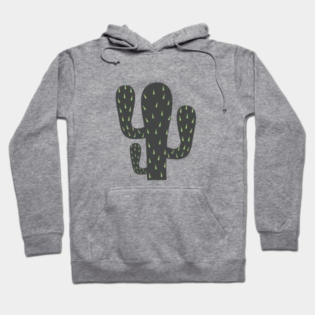 FUNNY CACTUS ILLUSTRATION Hoodie by STUDIOVO